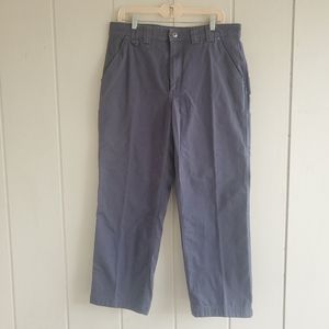 Duluth Trading Flex Fire Hose Relaxed Fit Work Pants Grey Size 36